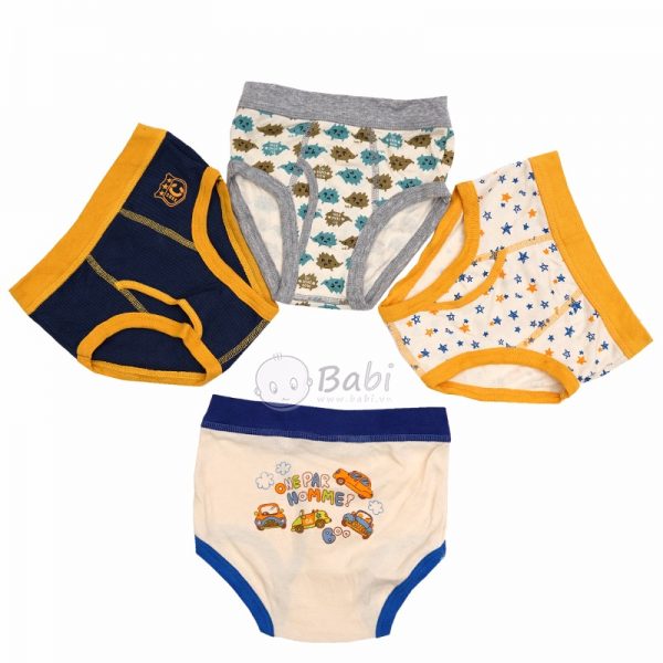 Set 5 Quan chip tam giac thun cotton cho be trai